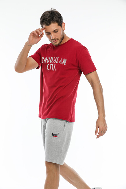 Süperlife Erkek Regular Fit Nakışlı Brooklyn Şort SPR21Y57