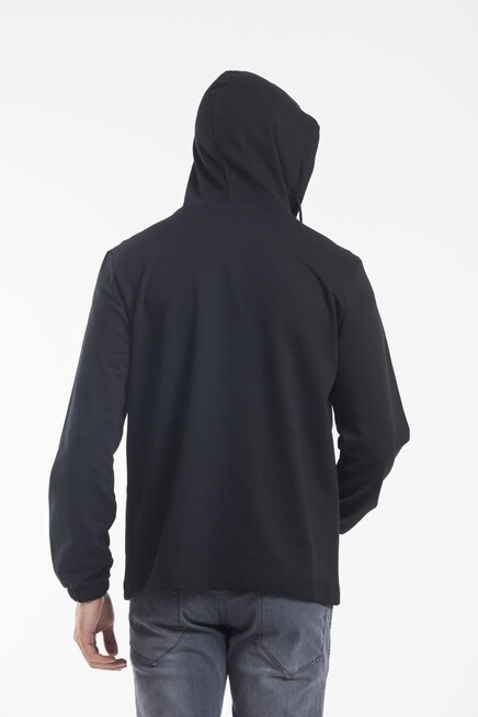 Süperlife Erkek Kapşonlu Yarım Fermuarlı İnce Sweatshirt SPR 20K52