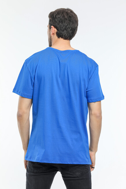 Süperlife Erkek Bisiklet Yaka Slim Fit Ön Çöp Dikiş Garni  Tişort SPR21Y01