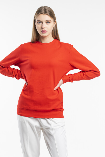 Süperlife Kadın Bisiklet Yaka Regular Fit Sweatshirt spr21k17