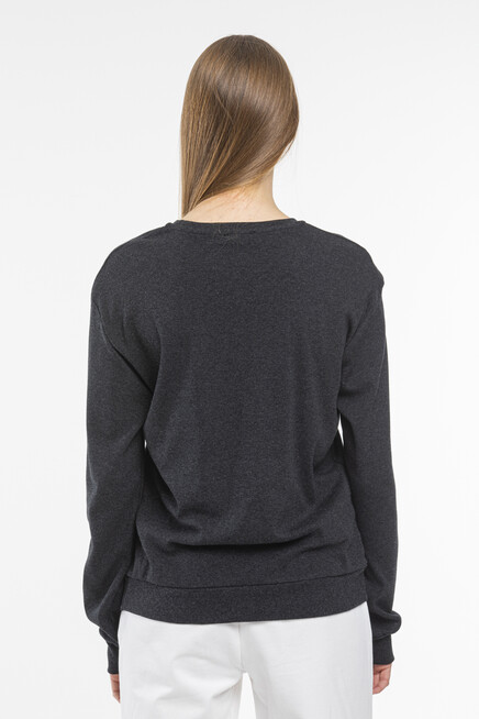 Süperlife Kadın Bisiklet Yaka Regular Fit Sweatshirt spr21k17