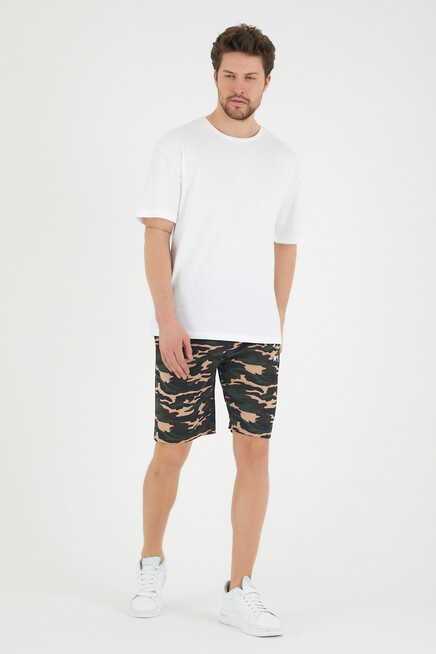 Süperlife Erkek  Dar Kalıp Air Baskılı Şort SPR21Y52