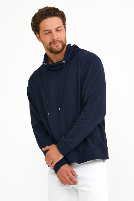 Süperlife Erkek Şal Yaka Regular Fit Brooklyn İnce Sweatshirt SPR22SW142