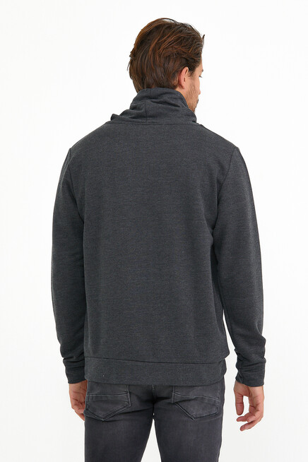 Süperlife Erkek Şal Yaka Regular Fit Brooklyn İnce Sweatshirt SPR22SW142