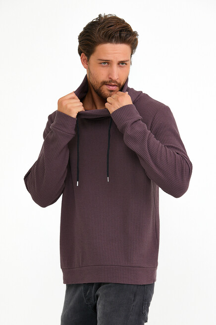 Süperlife Erkek Şal Yaka Regular Fit Brooklyn İnce Sweatshirt SPR22SW142