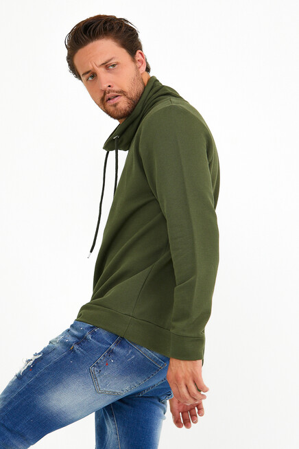Süperlife Erkek Şal Yaka Regular Fit Brooklyn İnce Sweatshirt SPR22SW142