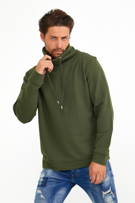 Süperlife Erkek Şal Yaka Regular Fit Brooklyn İnce Sweatshirt SPR22SW142