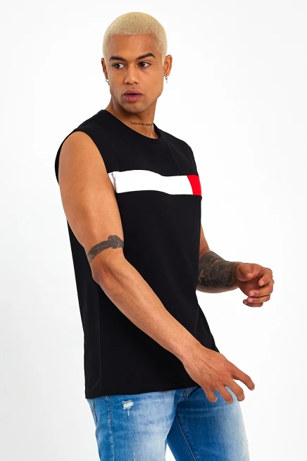 Süperlife Erkek Bisiklet Yaka Regular Fit Garnili Tişort SPR23AT346