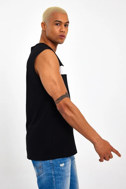 Süperlife Erkek Bisiklet Yaka Regular Fit Garnili Tişort SPR23AT346