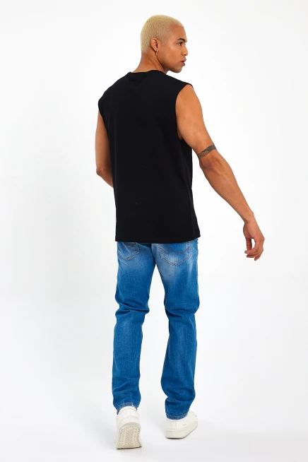 Süperlife Erkek Bisiklet Yaka Regular Fit Garnili Tişort SPR23AT346