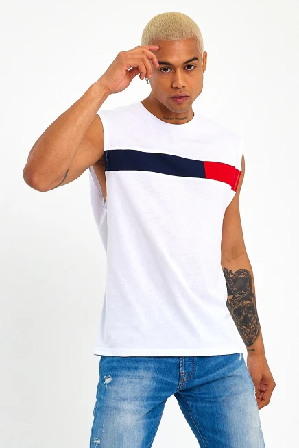 Süperlife Erkek Bisiklet Yaka Regular Fit Garnili Tişort SPR23AT346