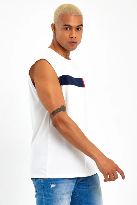 Süperlife Erkek Bisiklet Yaka Regular Fit Garnili Tişort SPR23AT346