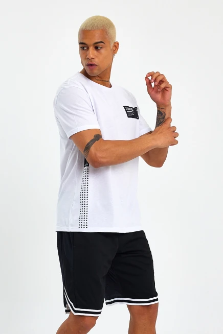 Süperlife Erkek Bisiklet Yaka Regular Fit Tokyo Baskılı Tişort SPR23ts303