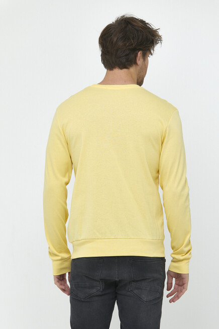 Süperlife Erkek Bisiklet Yaka Slim Fit İnce Sweatshirt SPR 20K17