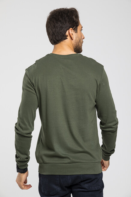 Süperlife Erkek Bisiklet Yaka Slim Fit İnce Sweatshirt SPR 20K17