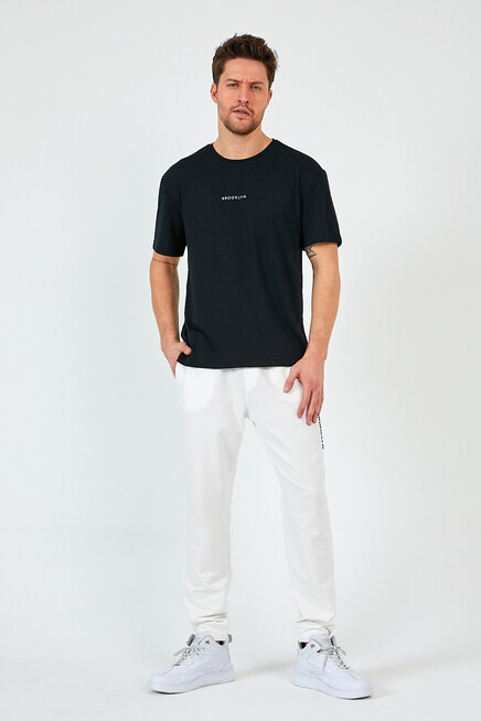 Süperlife Erkek Regular Fit Broklyn Baskılı İnce Eşofman Altı SPR 203 