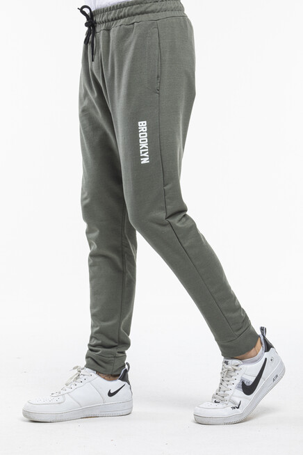 Süperlife Erkek Regular Fit Broklyn Baskılı İnce Eşofman Altı SPR 203 