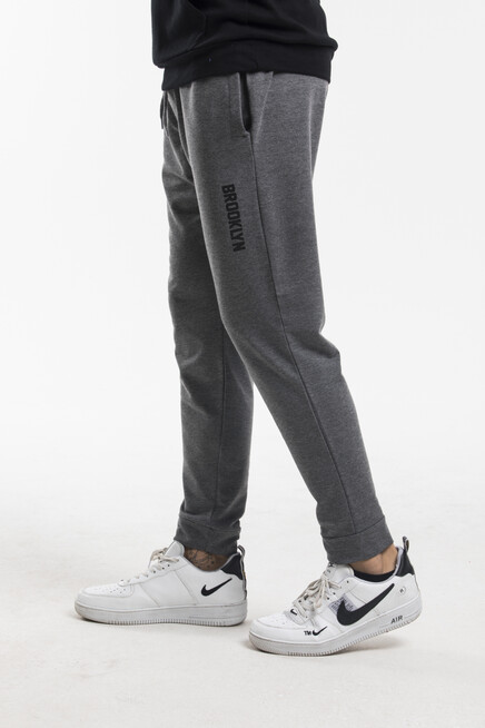 Süperlife Erkek Regular Fit Broklyn Baskılı İnce Eşofman Altı SPR 203 