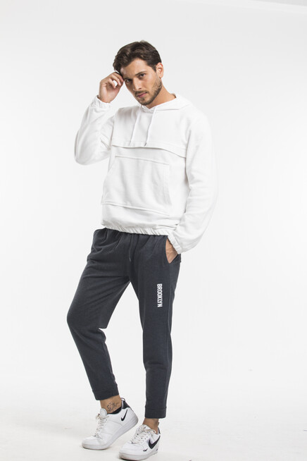 Süperlife Erkek Regular Fit Broklyn Baskılı İnce Eşofman Altı SPR 203 