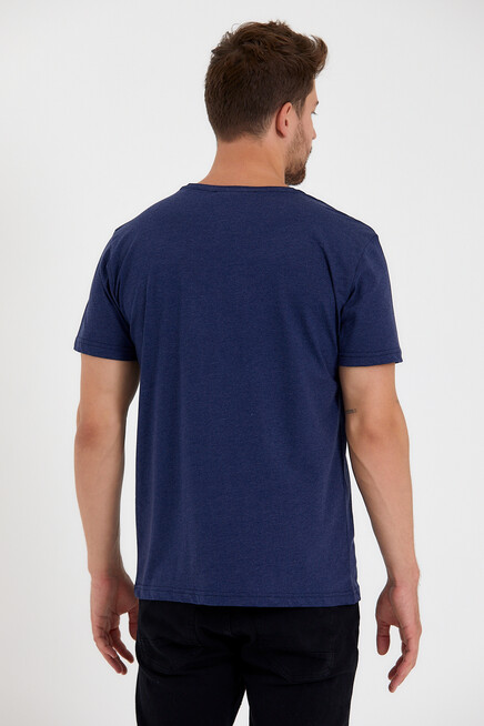 Süperlife Erkek Bisiklet Yaka Dar Kalıp Baskılı Tişort SPR 261