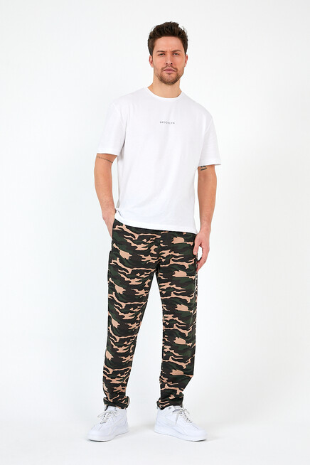 Süperlife Erkek Regular Fit Broklyn Baskılı İnce Eşofman Altı SPR 205