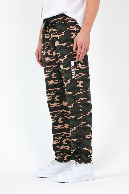 Süperlife Erkek Regular Fit Broklyn Baskılı İnce Eşofman Altı SPR 205