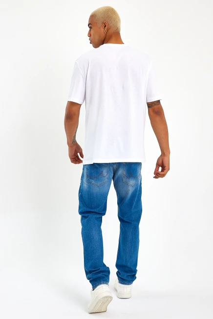 Süperlife Erkek Bisiklet Yaka Standart &Regular Fit Tişort SPR22TS110