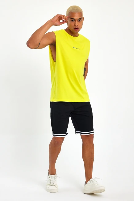 Süperlife Erkek Bisiklet Yaka Regular Fit Brooklyn Baskılı  Tişört SPR22TS122