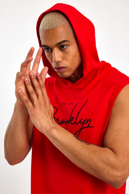 Süperlife Erkek Kapşonlu Regular Fit Tişört SPR22TS118