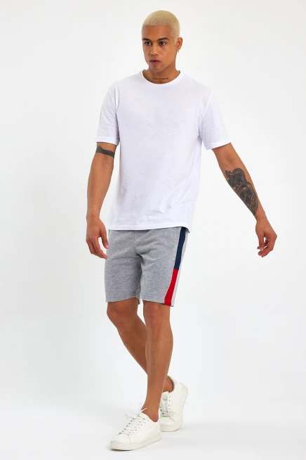 Süperlife Erkek Regular Fit Garnili Şort SPR23SR321