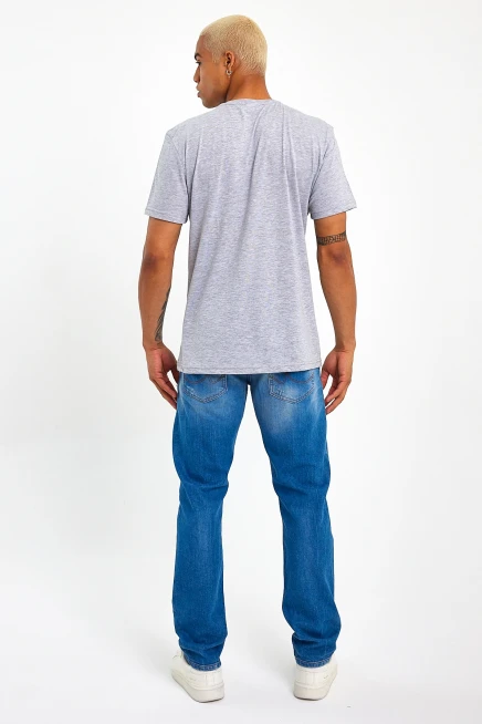 Süperlife Erkek  Bisiklet Yaka Regular Fit Garnili  Tişort SPR23TS301