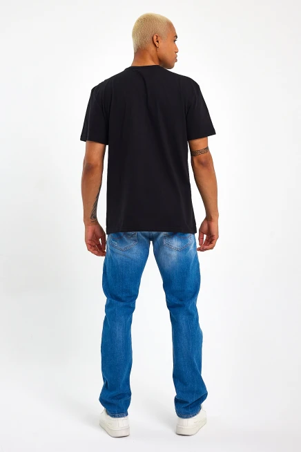 Süperlife Erkek  Bisiklet Yaka Regular Fit Garnili  Tişort SPR23TS301