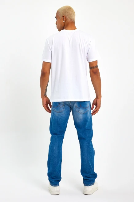 Süperlife Erkek  Bisiklet Yaka Regular Fit Garnili  Tişort SPR23TS301