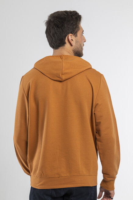 Süperlife Kapşonlu Uzun Kollu Baskılı Dar Kalıp İnce Erkek Sweatshirt SPR 2019K61