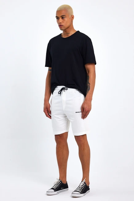 Süperlife Erkek Slim Fit Air Brooklyn Basklı Şort SPR 2020Y09