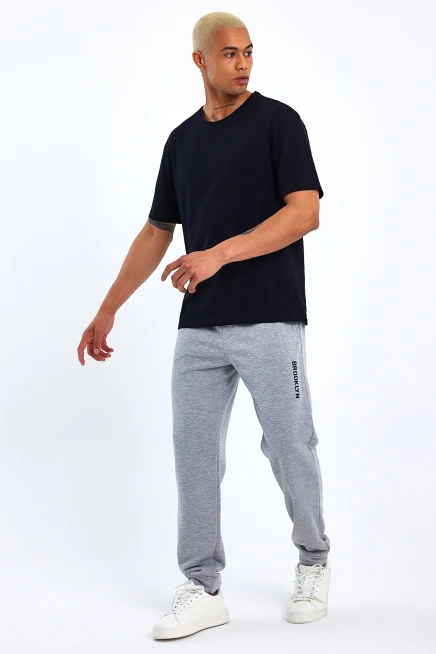 Süperlife Erkek Regular Fit Broklyn Baskılı İnce Eşofman Altı SPR 203 