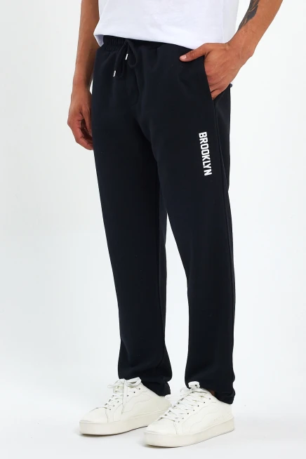 Süperlife Erkek Regular Fit Broklyn Baskılı İnce Eşofman Altı SPR 205