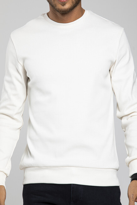 Süperlife Erkek Bisiklet Yaka Slim Fit İnce Sweatshirt SPR 20K17