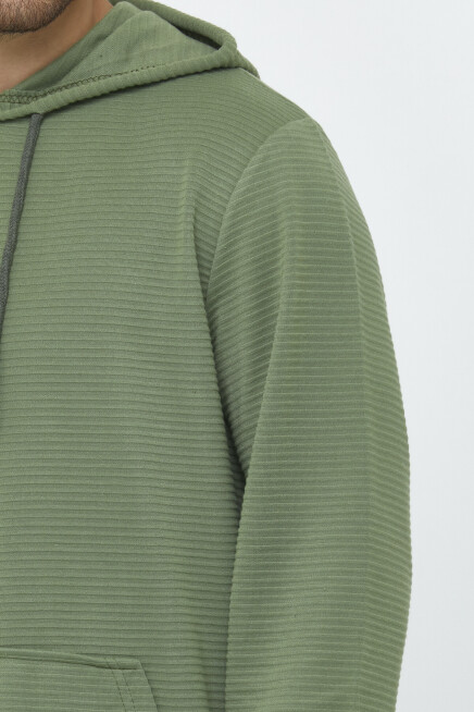 Süperlife Erkek Kapşonlu Regular Fit İnce Sweatshirt SPR 20K55