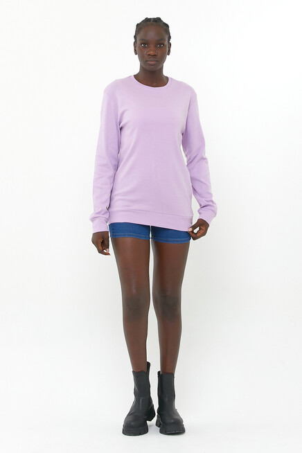 Süperlife Kadın Bisiklet Yaka Regular Fit Sweatshirt spr21k17