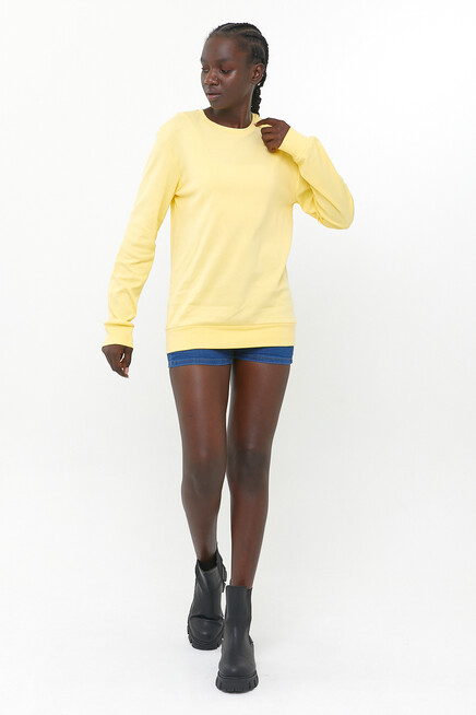 Süperlife Kadın Bisiklet Yaka Regular Fit Sweatshirt spr21k17