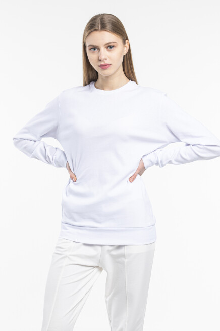 Süperlife Kadın Bisiklet Yaka Regular Fit Sweatshirt spr21k17