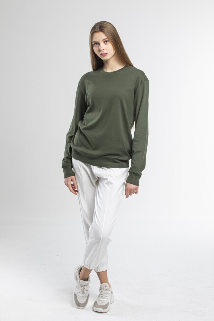 Süperlife Kadın Bisiklet Yaka Regular Fit Sweatshirt spr21k17