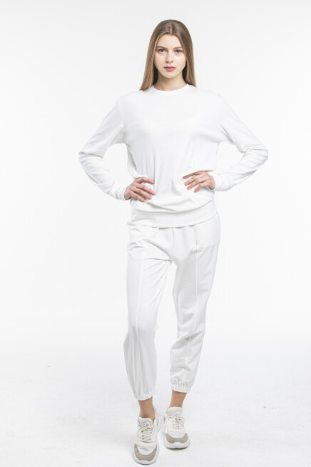 Süperlife Kadın Bisiklet Yaka Regular Fit Sweatshirt spr21k17