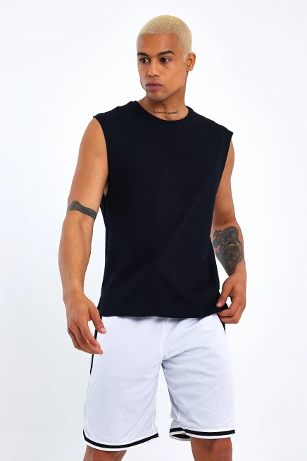 Süperlife Erkek Bisiklet Yaka Standart &Regular Kalıp Tişort SPR21Y03