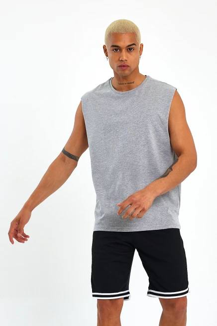 Süperlife Erkek Bisiklet Yaka Standart &Regular Kalıp Tişort SPR21Y03