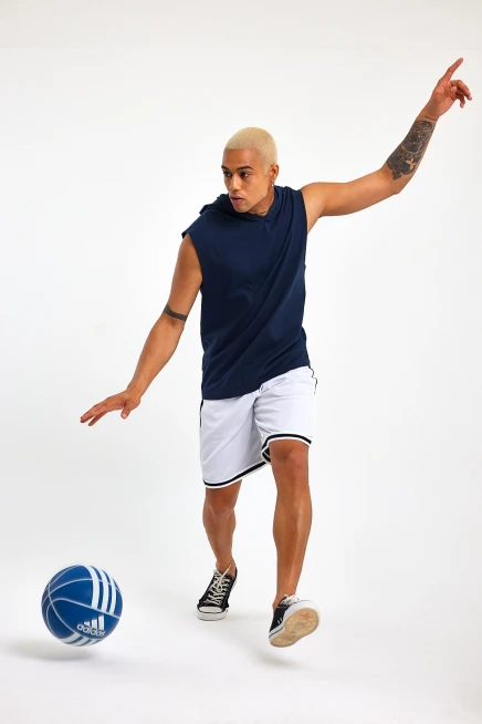 Süperlife Erkek Kapşonlu Standart &Regular Kalıp Fit Tişort SPR21Y04