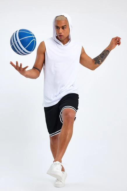 Süperlife Erkek Kapşonlu Standart &Regular Kalıp Fit Tişort SPR21Y04