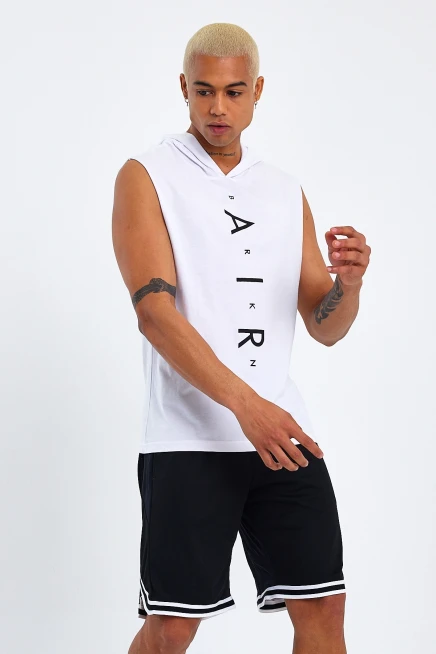 Süperlife Erkek Kapşonlu Standart &Regular Fit  Aır Baskılı Tişort SPR21Y07