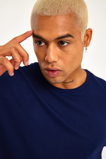 Süperlife Erkek Bisiklet Yaka  Standart &Regular Fit Tişort SPR21Y30